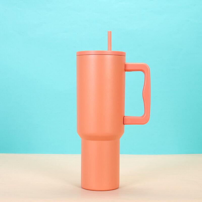 40OZ INSULATED STAINLESS STEEL TUMBLER - CORAL