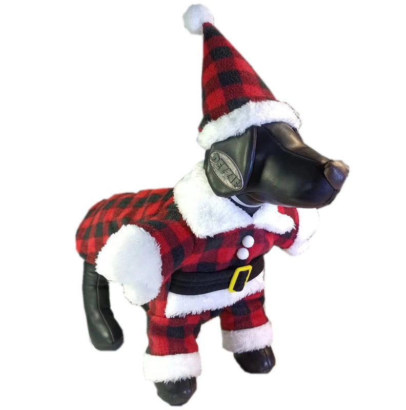 Pet Transformation Clothes Dog Clothes Christmas Cloak Dog Christmas Clothes Santa Claus Dog Standing Clothes Model