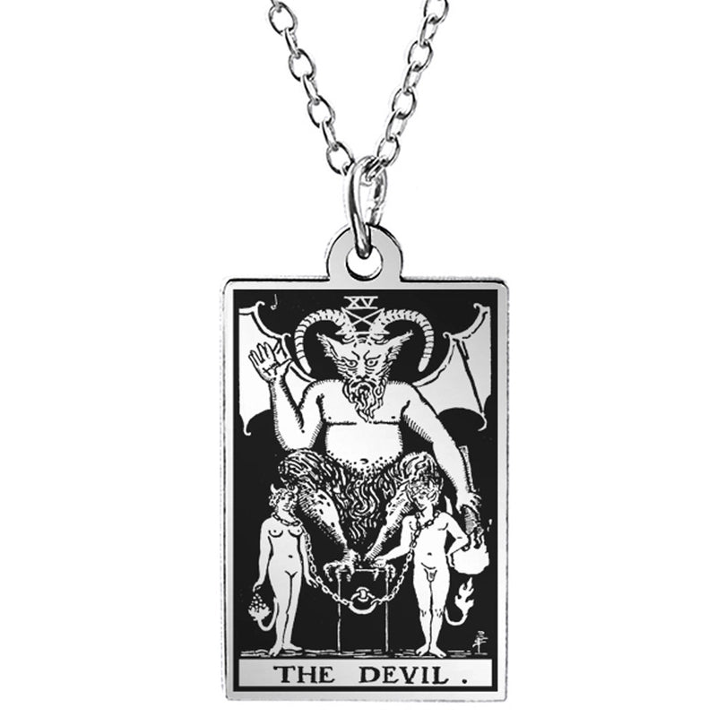 Retro Geometric Stainless Steel Pendant Necklace Plating Stainless Steel Necklaces 1 Piece