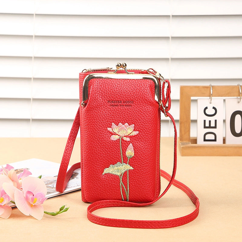 Women's All Seasons Pu Leather Vintage Style Phone Wallets