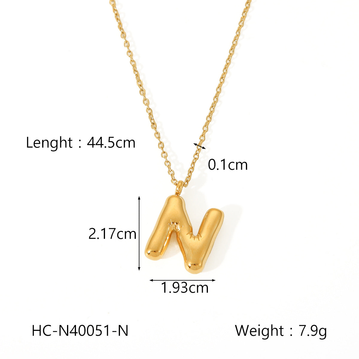 IG Style Letter Number Text Stainless Steel Electroplating Necklaces