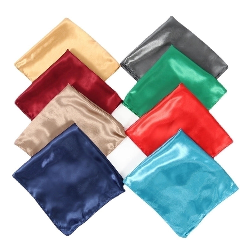 Women's Minimalist Solid Color Polyester Silk Scarf