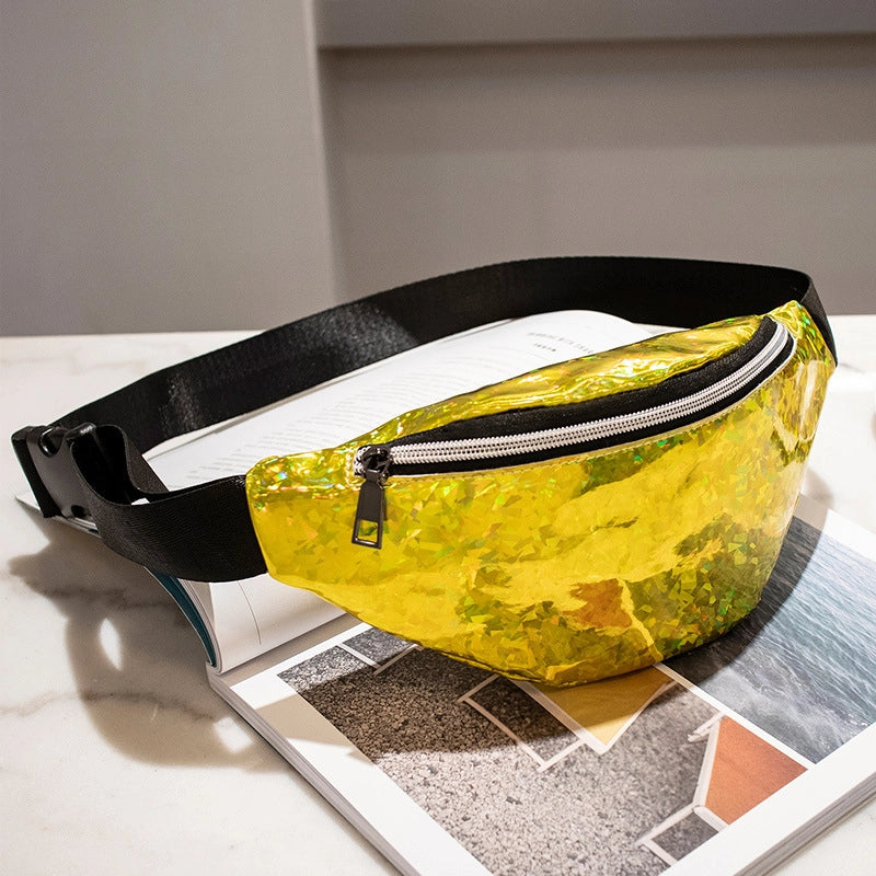 Women's Streetwear Solid Color PVC Waist Bags