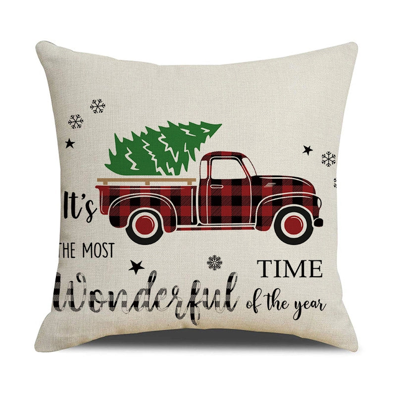 Fashion Letter Elk Polyester Pillow Cases