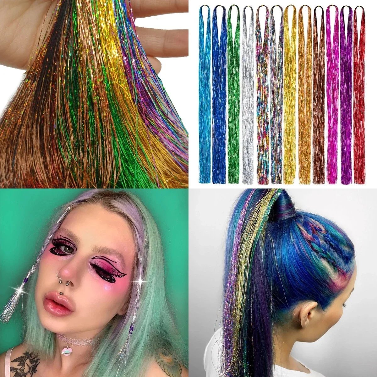 Tinsel Hair - Glitter extensions