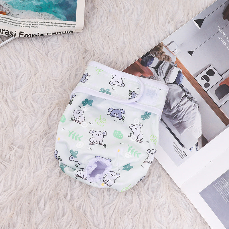 Fruit Printed Reusable Dog Cat Diaper Pants