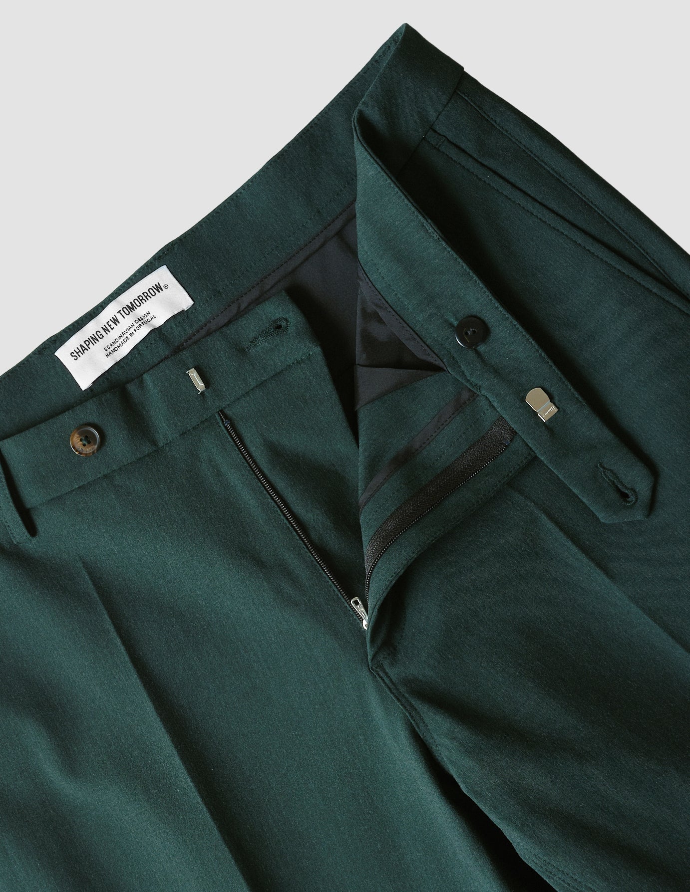 Suit Pants Slim Pine Green
