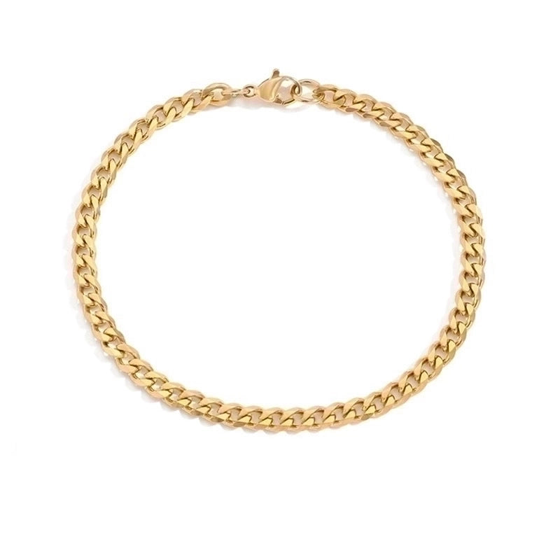 Fashion U Shape Stainless Steel 14K Gold Plated No Inlaid Bracelets In Bulk