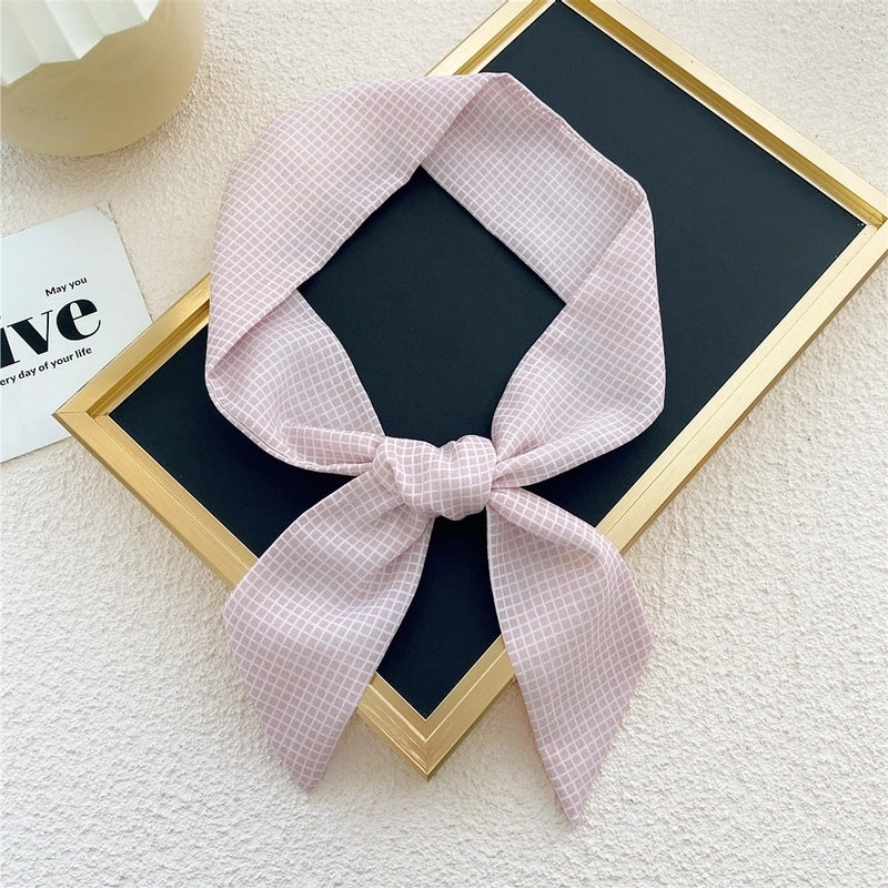 Fashion Printing Streamer Narrow Silk Scarf