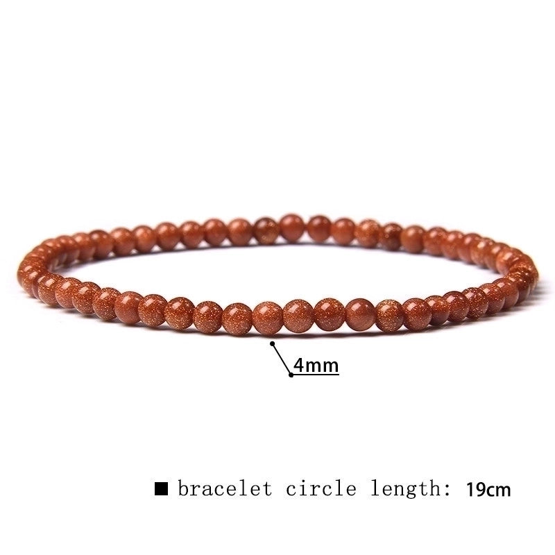 Minimalist Marble Natural Stone Beaded Bracelets