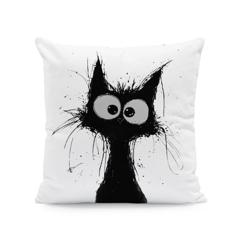 Cute Cat Super Soft Pillow Cases Couch & Sofa Decor