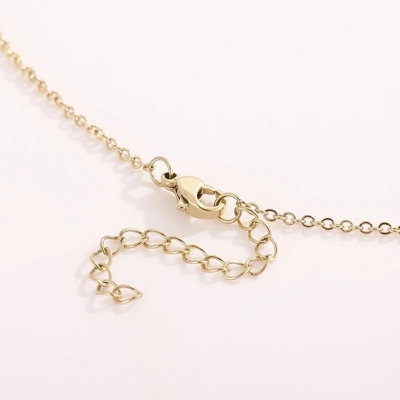 Stainless Steel Titanium Steel 18K Gold Plated Fashion Plating Heart Necklace