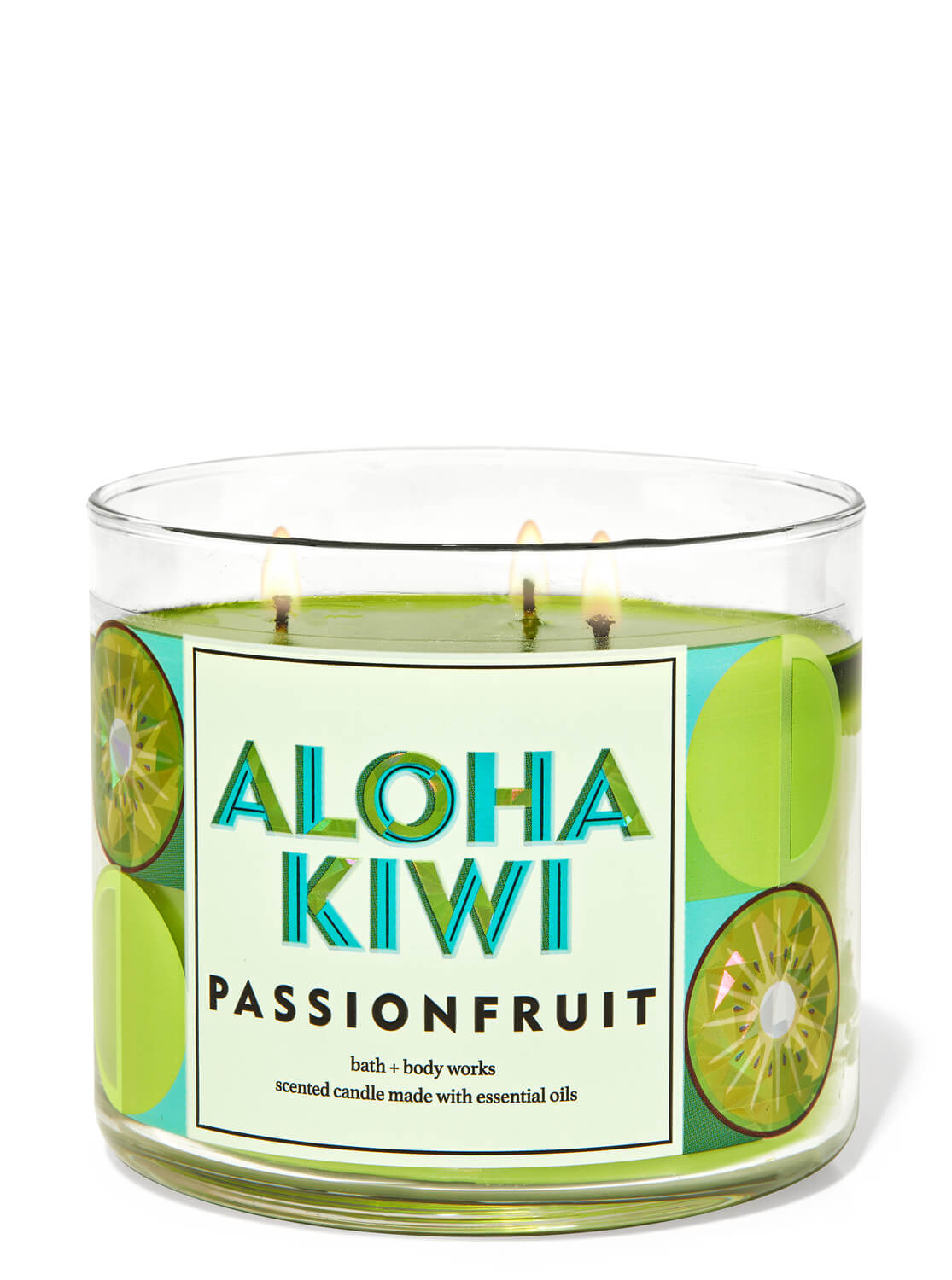 Bath & Body Works Aloha kiwi Pasion fruit 3- wick candle