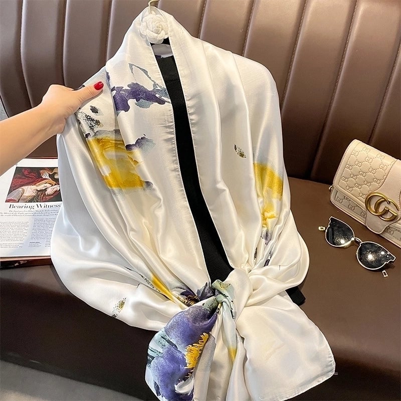 Fashion Silk Scarf (707 Main Color) Nhcj0164-707 Main Color
