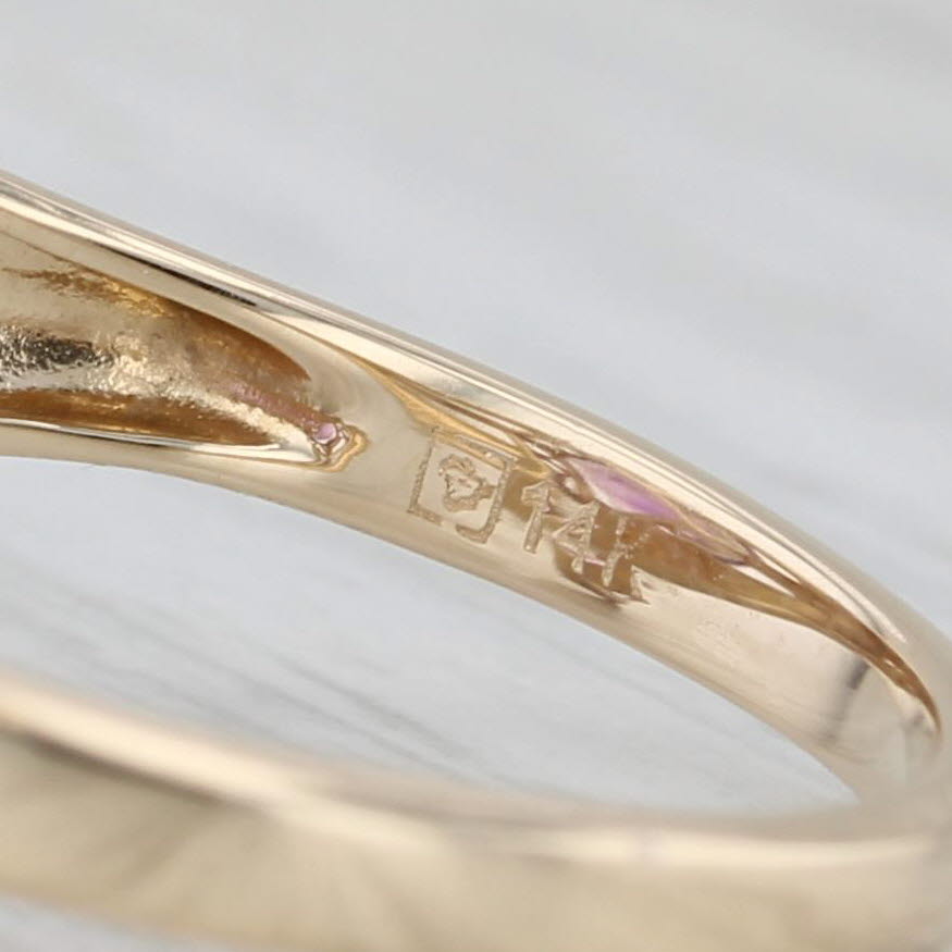 6.94ctw Amethyst Diamond Ring 14k Yellow Gold Size 10.25