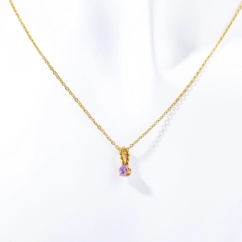 201 Stainless Steel 304 Stainless Steel Titanium Steel Gold Plated Elegant Streetwear Plating Color Block Necklace