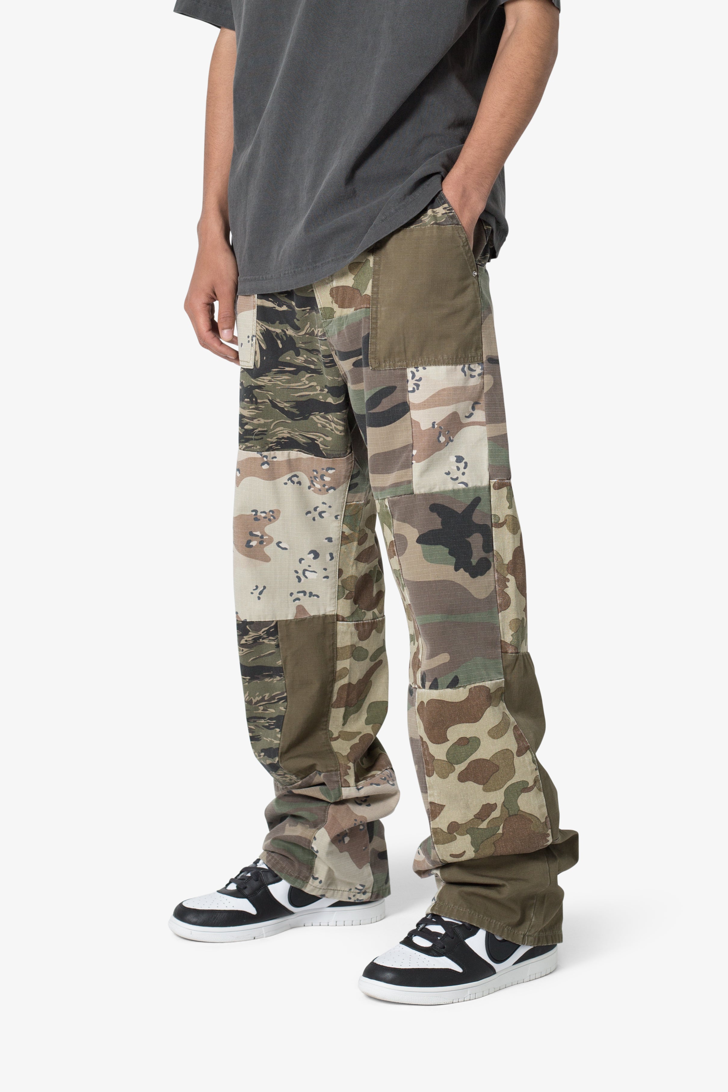 Ultra Baggy Patchwork Denim - Camo