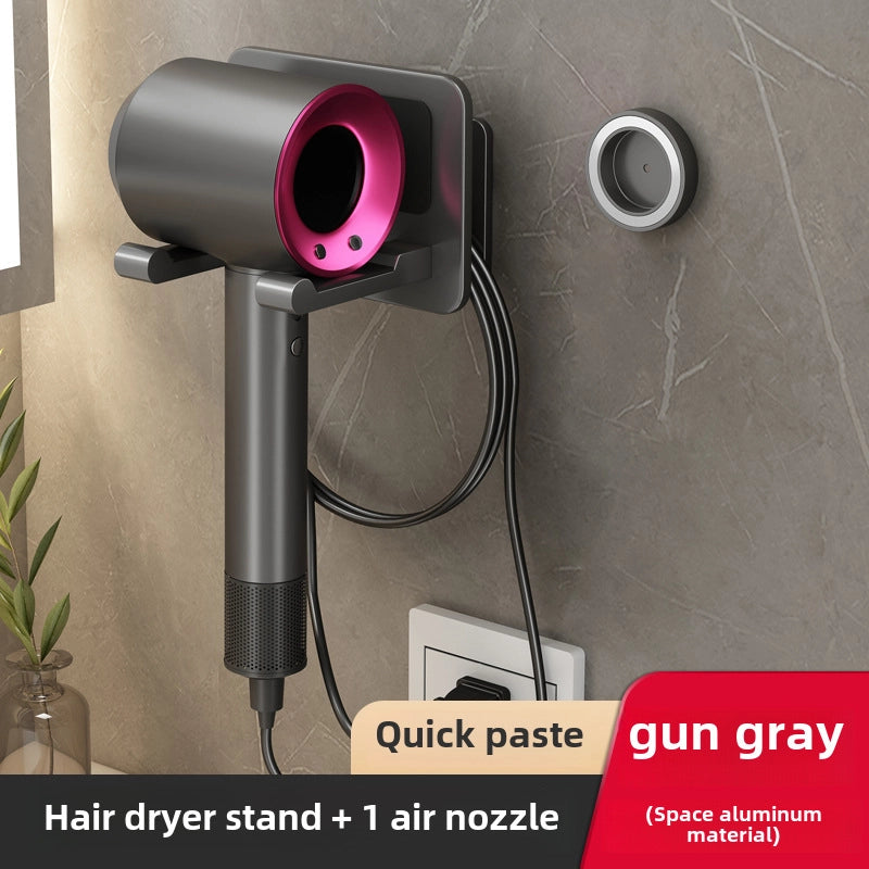 Hair Dryer Rack Punch-free Bracket Hair Dryer Rack Hair Dryer Storage Rack
