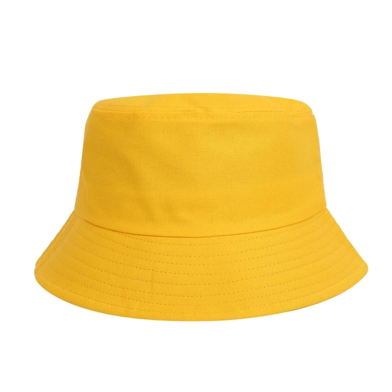 Unisex Minimalist Classic Style Solid Color Curved Eaves Bucket Hat