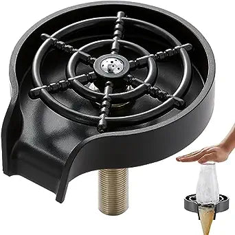 Black High-End Sink Glass Flusher Kitchen