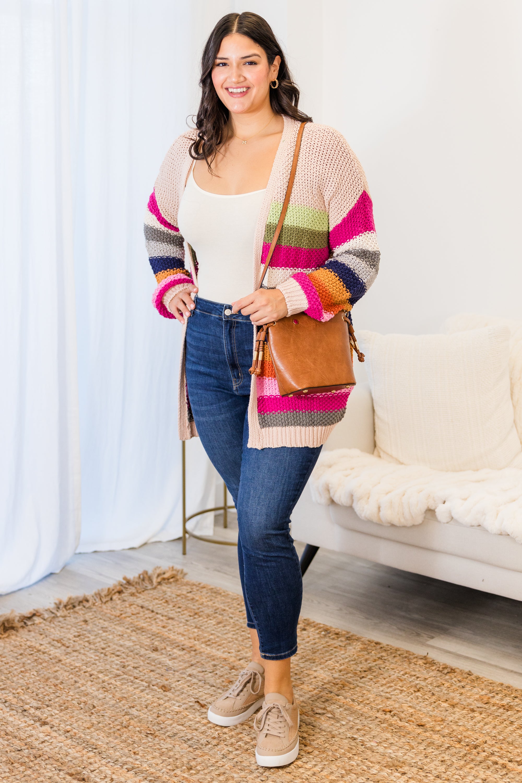 Josephine Cardigan. Nude Multi