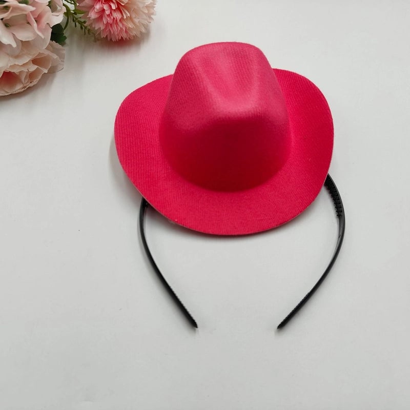 Cowboy Style Nonwoven Solid Color Pet Hat