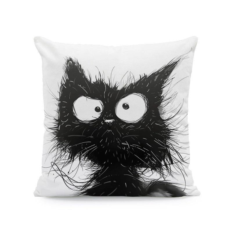 Cute Cat Super Soft Pillow Cases Couch & Sofa Decor
