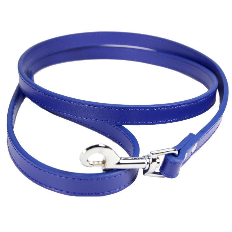 Simple Solid Color Pet Dog Cat Anti-lost Pu Leather Hand Holding Rope