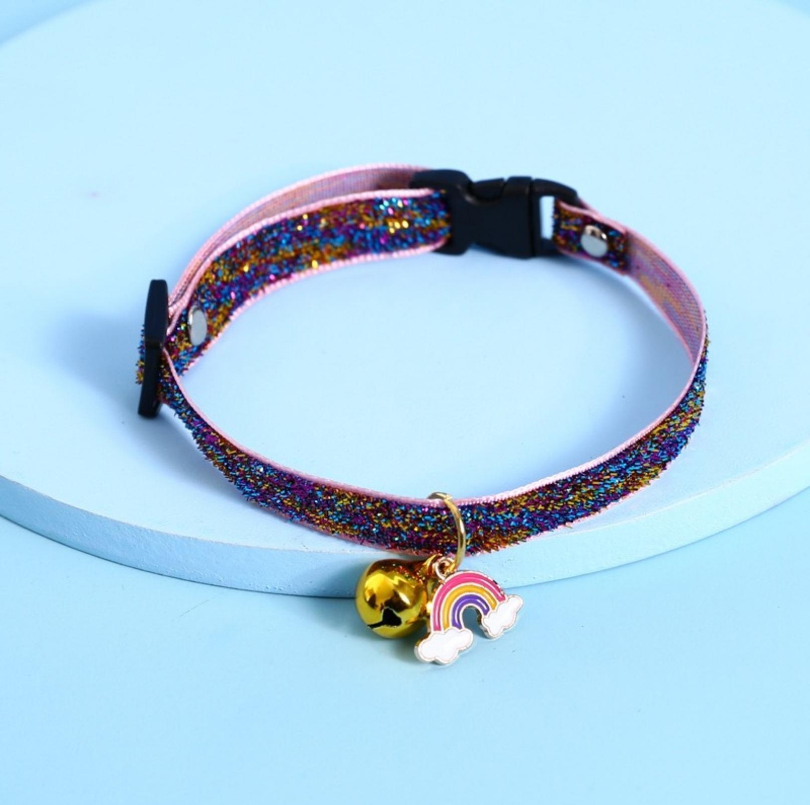 Rainbow Adjustable Pet Collar