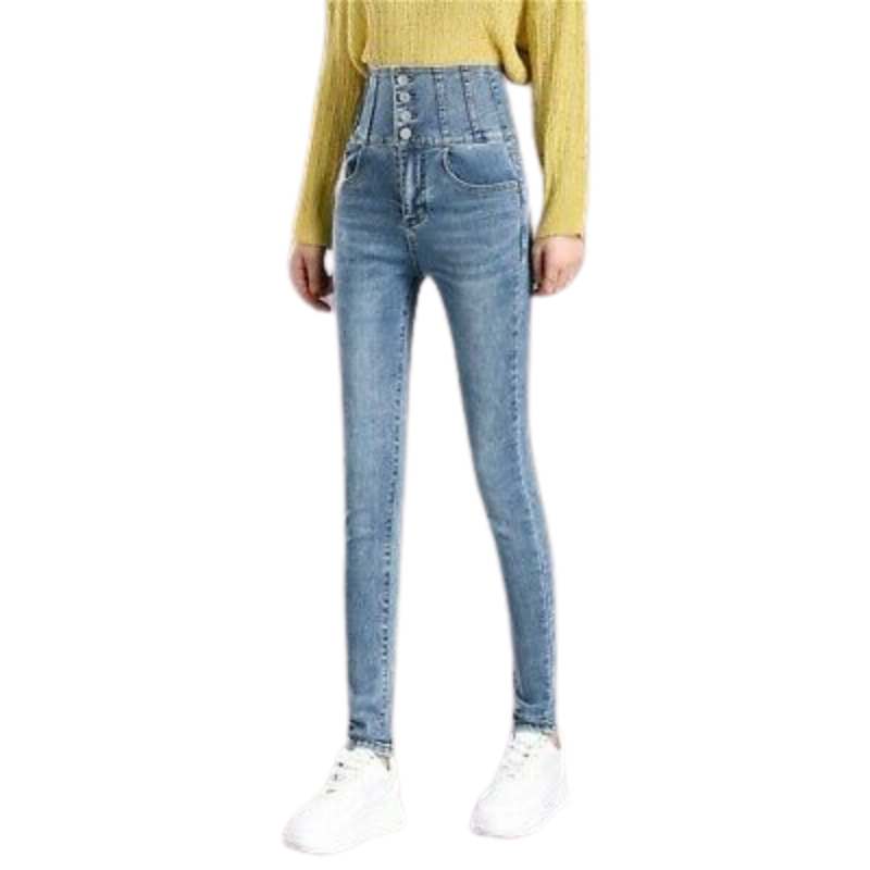 Skinny High Waist Women's Jeans For Winter