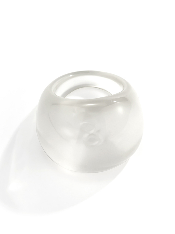 Solid Color Geometric Resin Rings Accessories