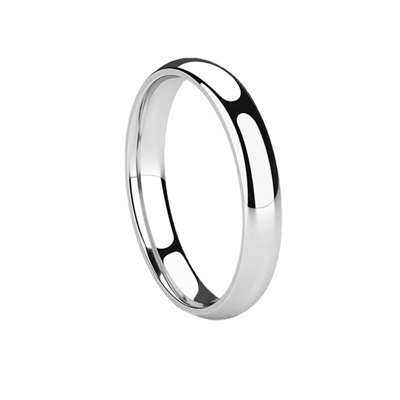 Titanium Steel Minimalist Geometric Rings