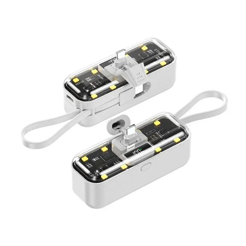 30000mah Portable Power Bank Fast charging PD 22.5W Detachable Usb To C-type Cable Suitable For iPhone12 13 14 15 Samsung Xiaomi