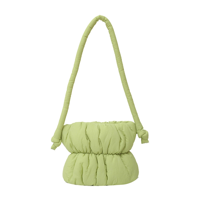 Women's Small Nylon Solid Color Streetwear Square Lock Clasp Shoulder Bag Crossbody Bag