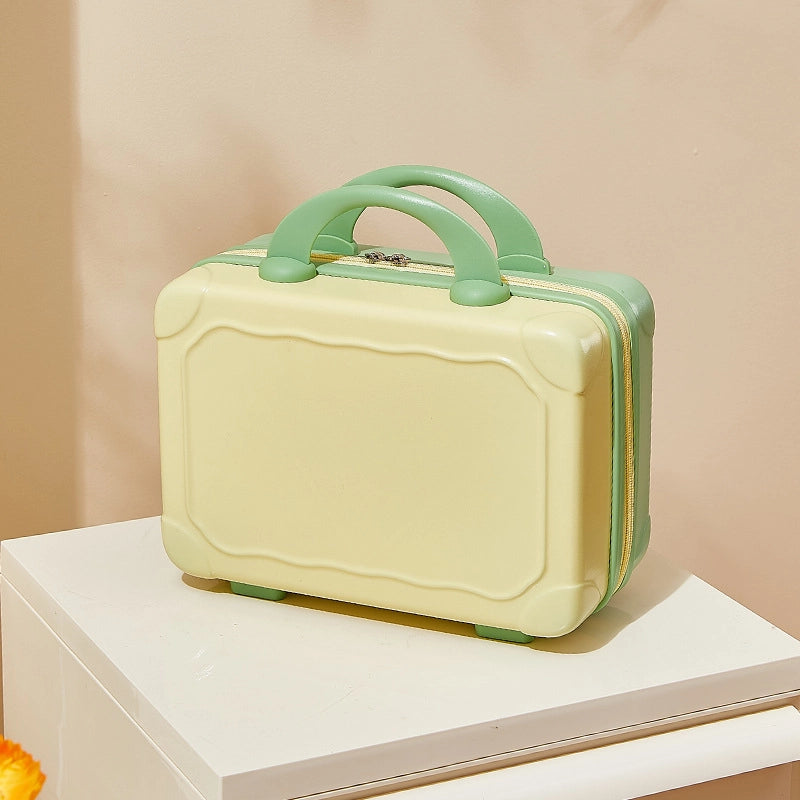 Suitcase Makeup Bag Small Case Zipper Women's Suitcase Short Distance Mini Storage Case Suitcase Accompanying Gift Bag