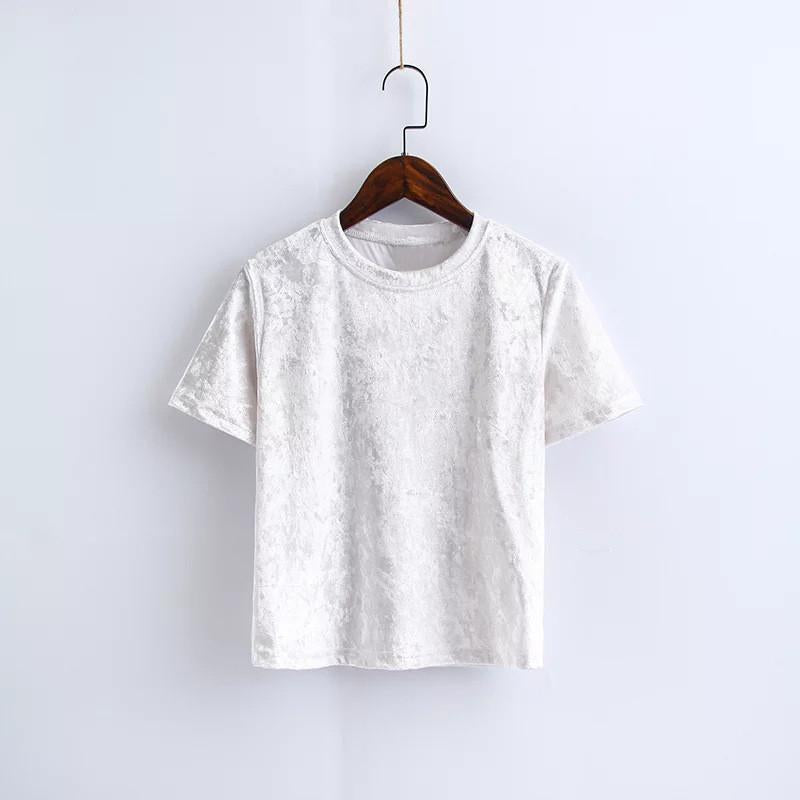 Velvet Crop Tee