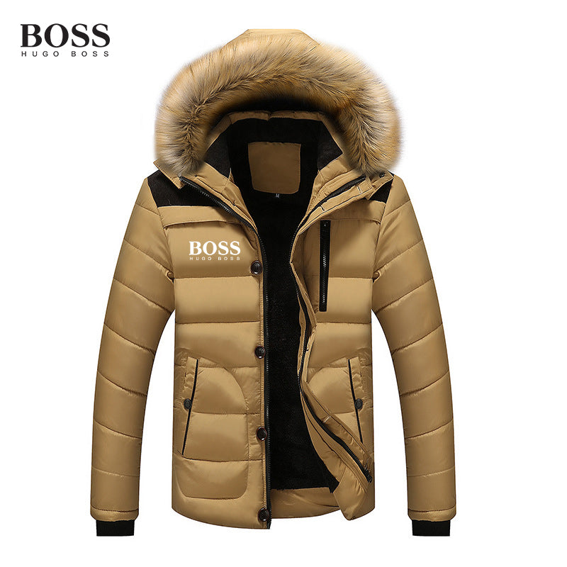 BOSS Fur Collar Padded Jacket