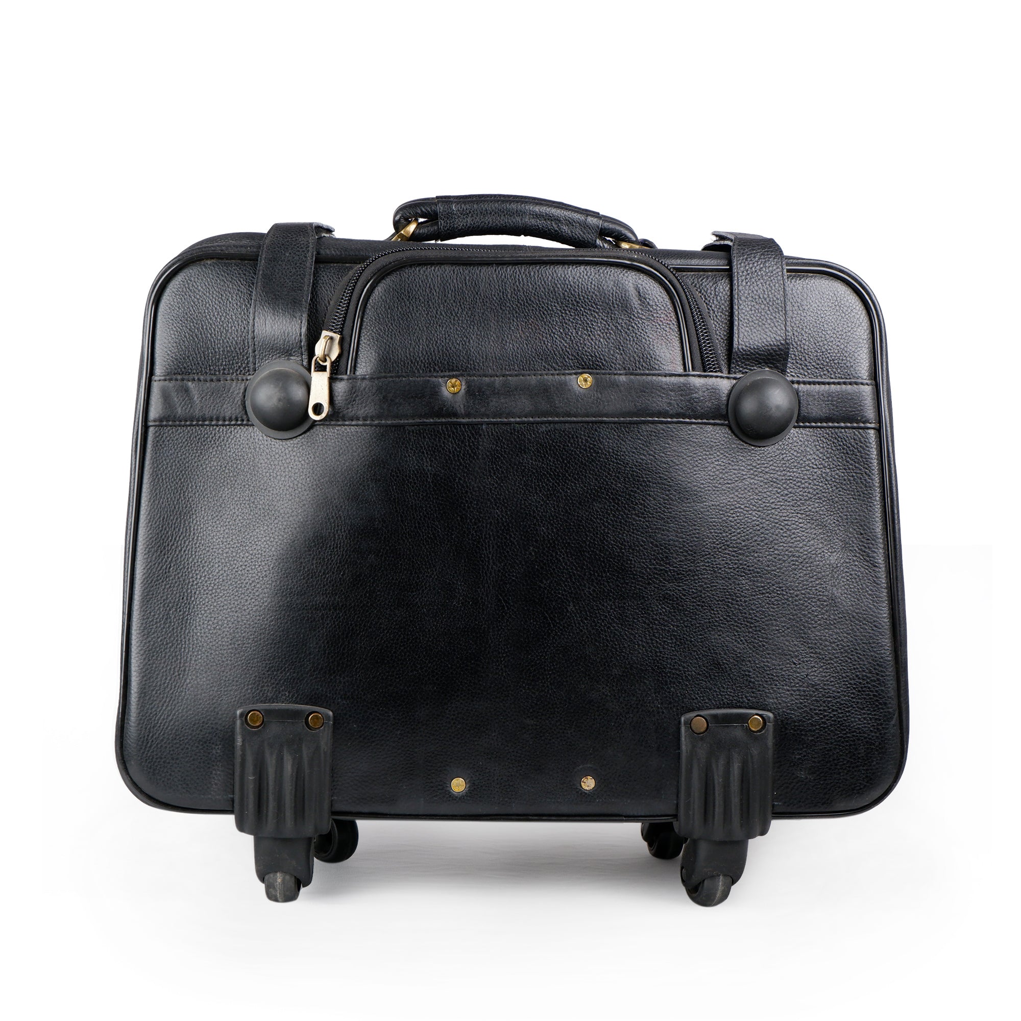 Solid Black Business Trolley Suitcase