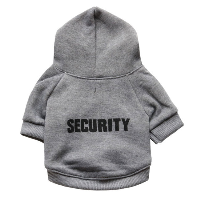 Security Printed Dog Cat Hoodies