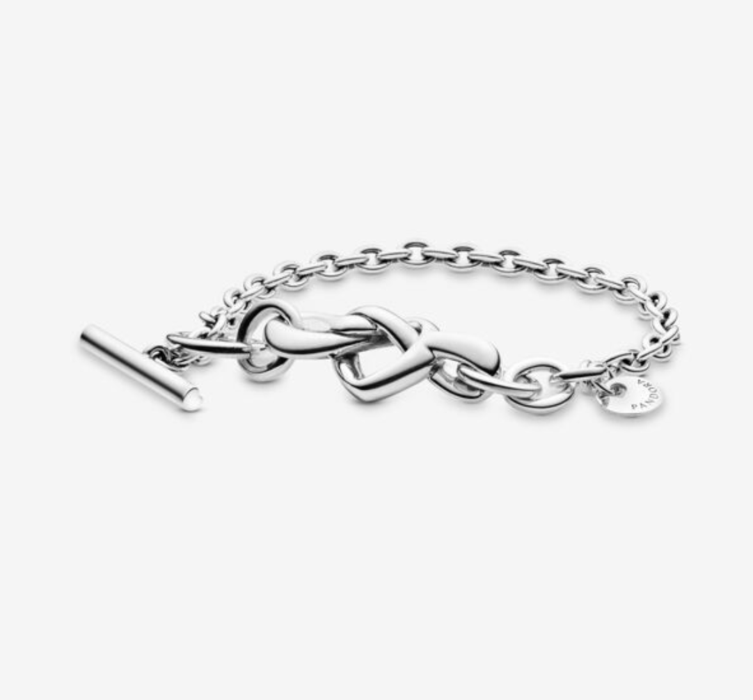 Knotted Hearts Sterling Silver Pandora Bracelet