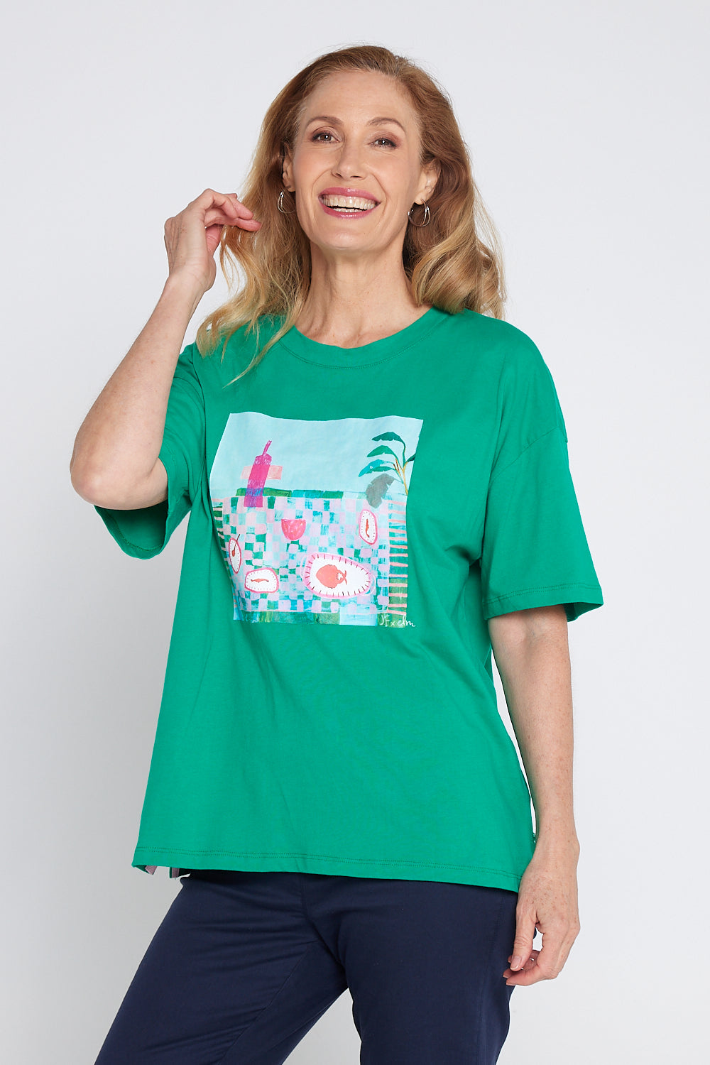 Island In The Sun Tee - Goodness Green