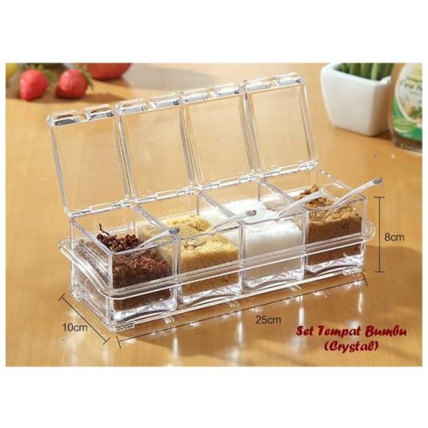 Crystal Seasoning Spice box 4 pcs