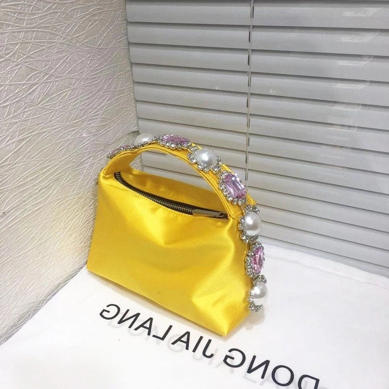 Women's Small Polyester Solid Color Classic Style Square Zipper Handbag