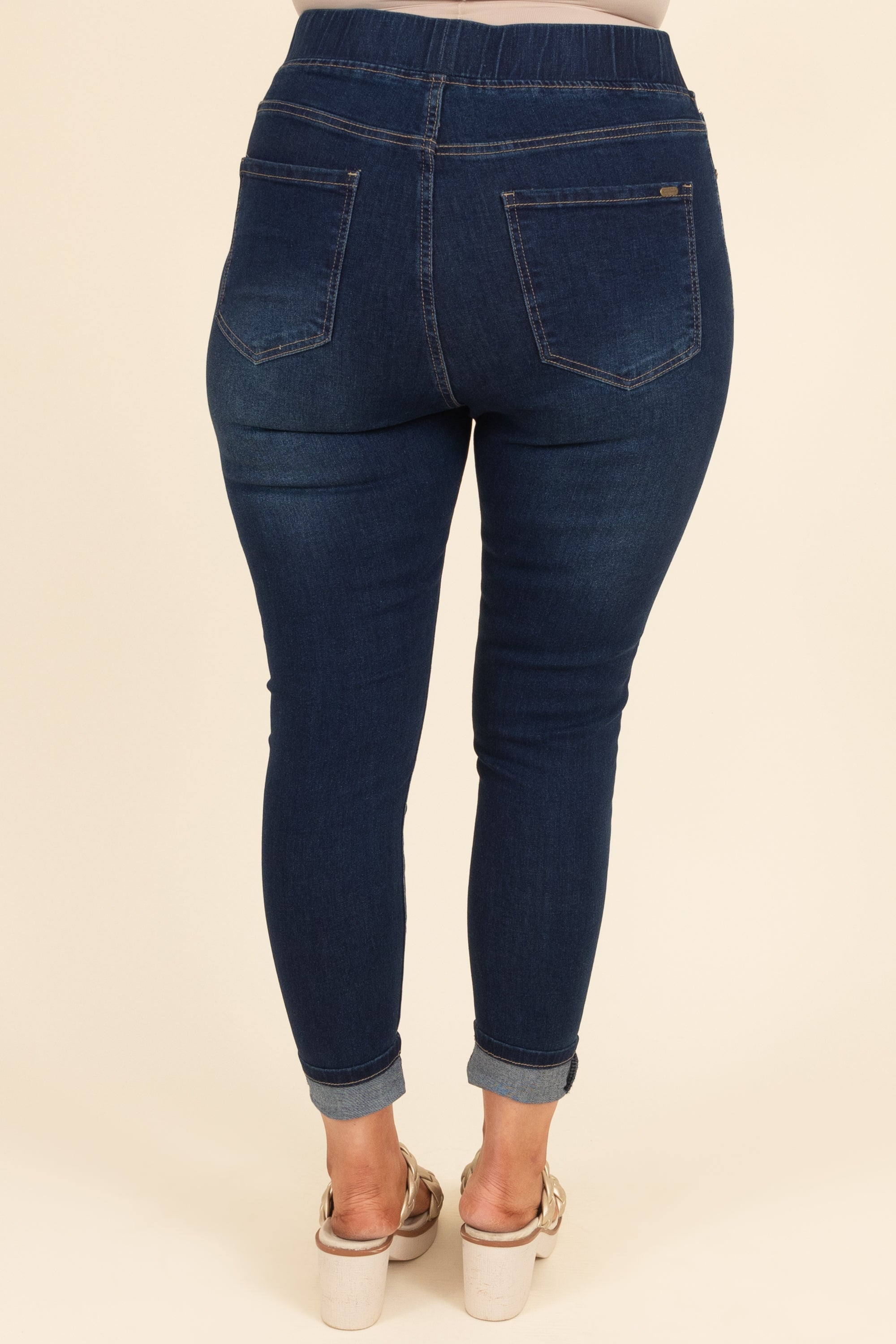 These Are My People Jeggings. Dark Wash