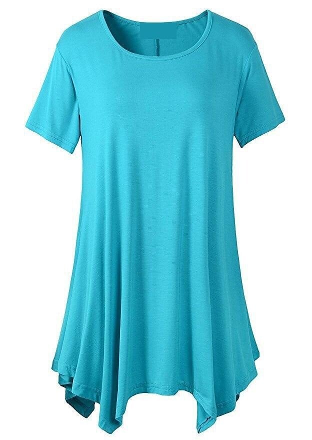 🔥Women's Summer Mid-length Short-sleeved T-shirt Loose Round Neck