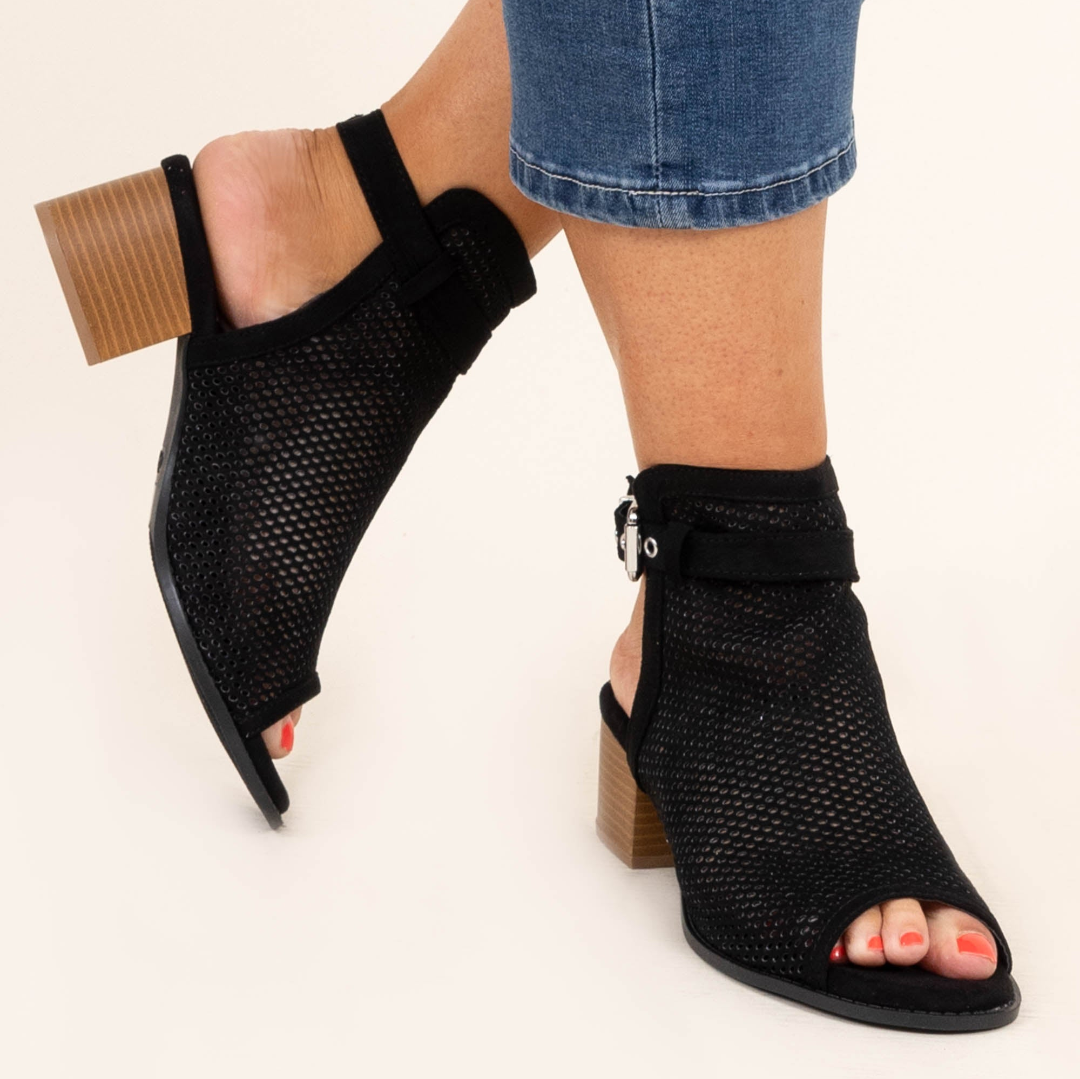 Walk The Talk Booties. Black