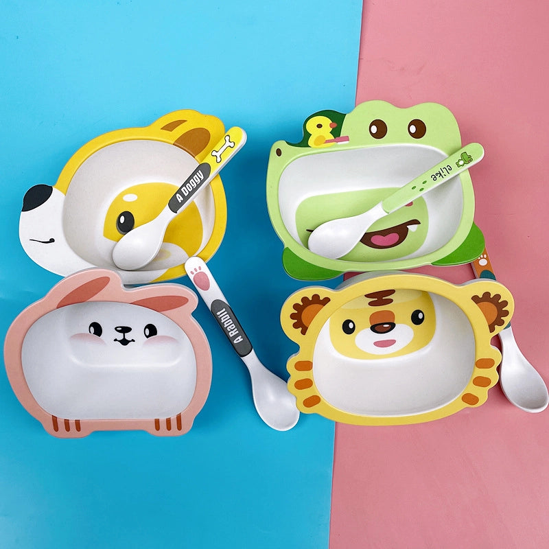 Cute Animal Bamboo Fibre Tableware 1 Piece