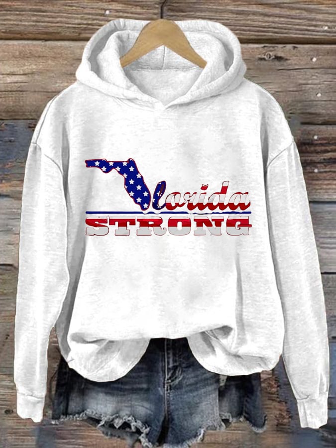 Women's Florida Strong Print Hoodie