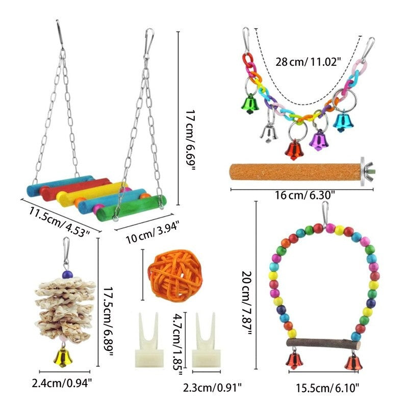 Set Of Chewing Toys For Birds