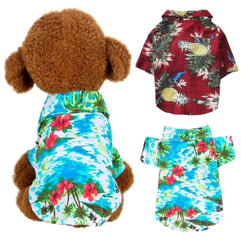 FLORAL PRINTED CAT DOG CLOTHES